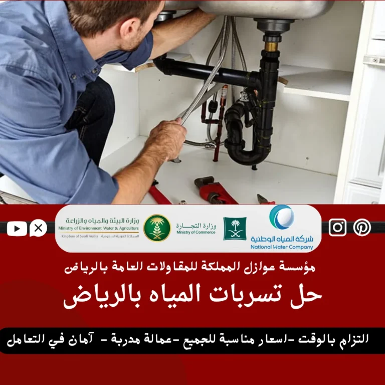 حل مشكلة تسربات المياه بالرياض